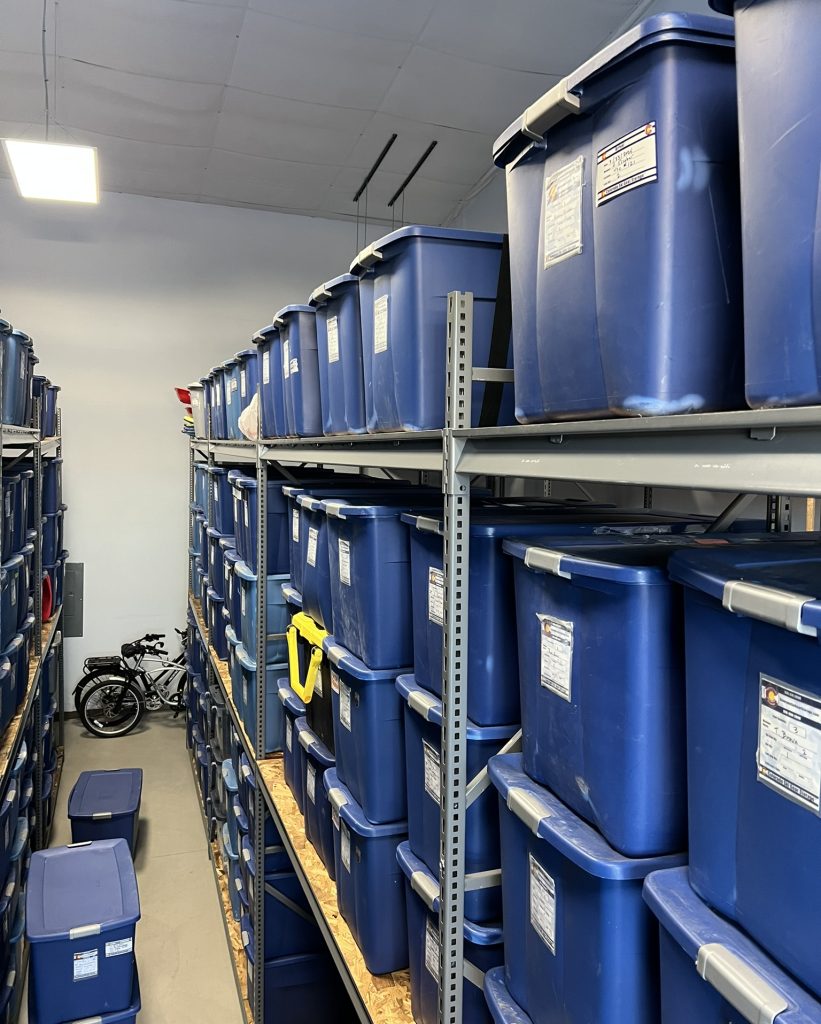 Ski Gear Storage bins