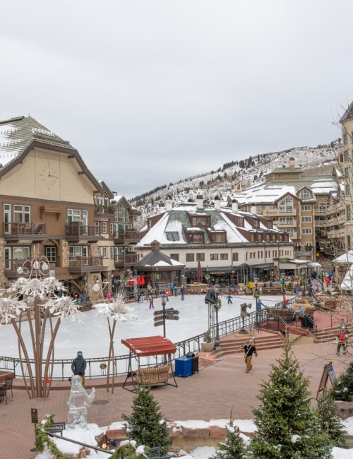 view of Beaver Creek central plaza - Colorado - USA